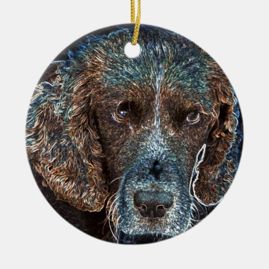 English Springer Keramikornament (Vorne)