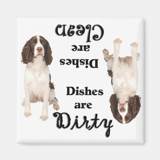 English Springer Lovers Dishwasher Magnet (Vorne)