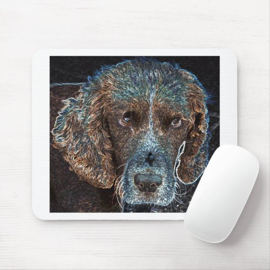 English Springer Mousepad (Mit Mouse)