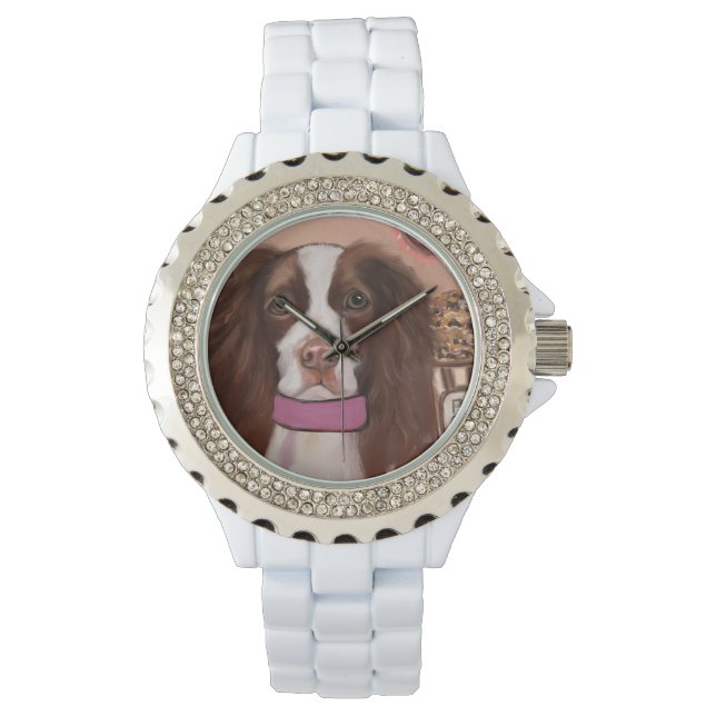 English Springer Spanel Armbanduhr (Vorderseite)