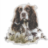 English Springer Spanel Aufkleber (Vorderseite)