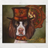 English Springer Spanel Bierflaschenetikett (Einzelnes Label)