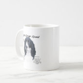 English Springer Spanel (blk) History Design Kaffeetasse (Vorderseite Links)
