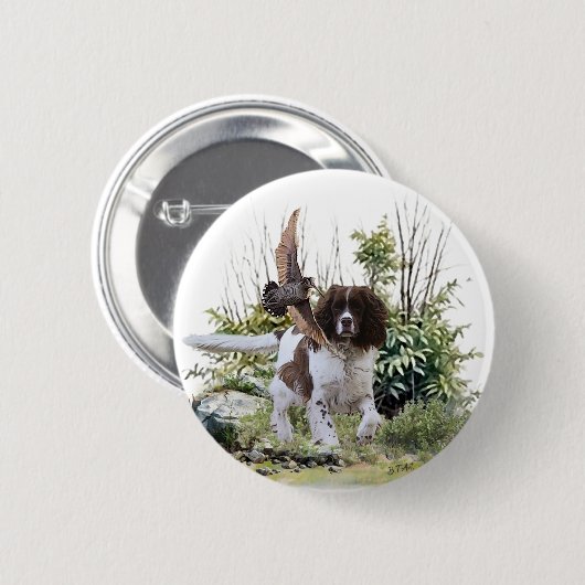 English Springer Spanel Button (Vorne & Hinten)