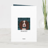 English Springer Spanel Dankeskarte (Rückseite)