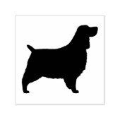 English Springer Spanel Dog Breed Silhouette Permastempel (Design)