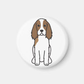 English Springer Spanel Dog Cartoon Magnet (Vorne)