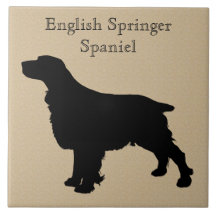 English Springer Spanel Dog Silhouette