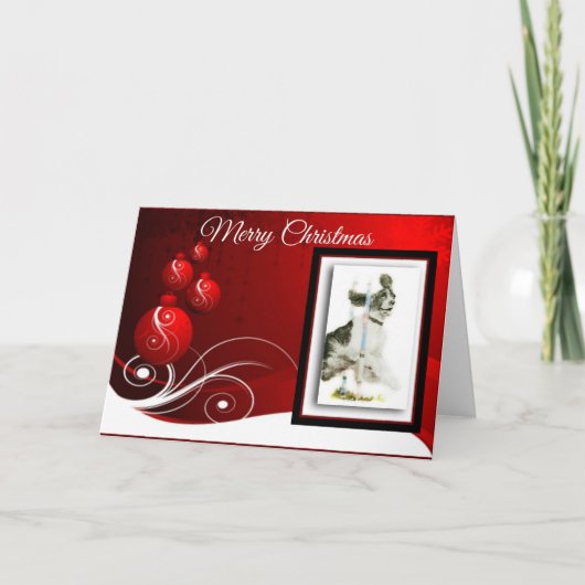 English Springer Spanel Feiertagskarte (Vorderseite)