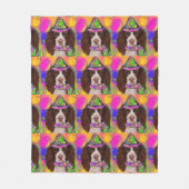 English Springer Spanel Fleecedecke (Vorderseite)