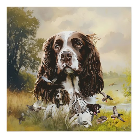 English Springer Spanel Fotodruck (Vorne)