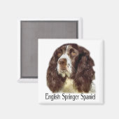 English Springer Spanel Geschenke Magnet (Vorderseite/Rückseite)