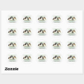 English Springer Spanel Geschenke Runder Aufkleber (Blatt)