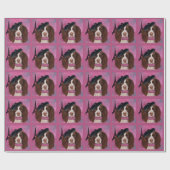 English Springer Spanel Geschenkpapier (Flach)