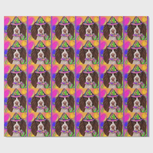 English Springer Spanel Geschenkpapier (Flach)