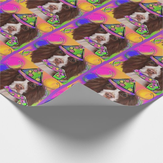 English Springer Spanel Geschenkpapier (Ecke)
