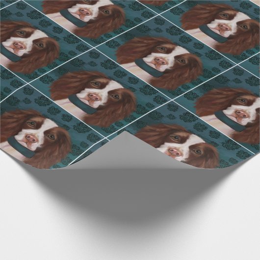 English Springer Spanel Geschenkpapier (Ecke)