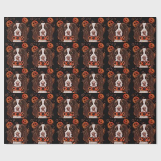 English Springer Spanel Geschenkpapier (Flach)