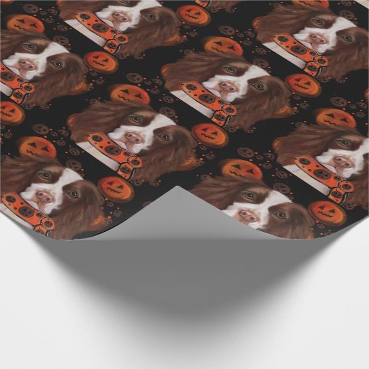 English Springer Spanel Geschenkpapier (Ecke)