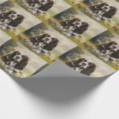 English Springer Spanel Geschenkpapier (Ecke)