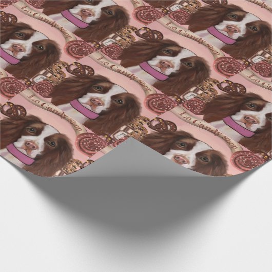 English Springer Spanel Geschenkpapier (Ecke)