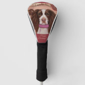 English Springer Spanel Golf Headcover (Vorderseite)