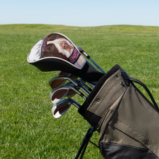 English Springer Spanel Golf Headcover (In SItu)