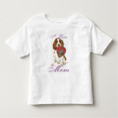 English Springer Spanel Herz Mama Kleinkind T-shirt (Vorderseite)