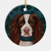 English Springer Spanel Keramik Ornament (Vorne)