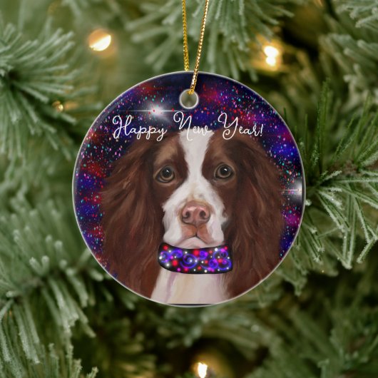 English Springer Spanel Keramik Ornament (Baum)