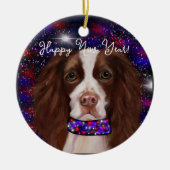 English Springer Spanel Keramik Ornament (Vorne)