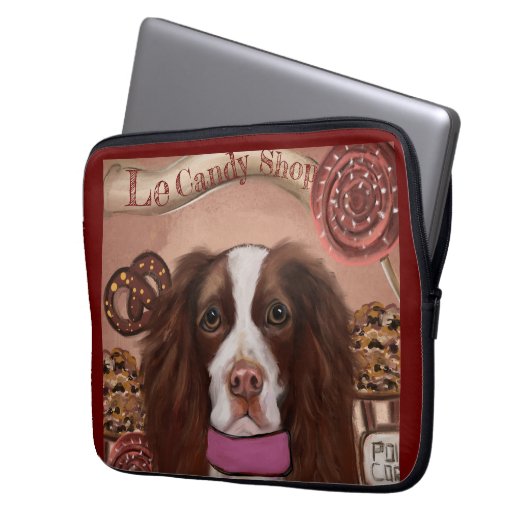 English Springer Spanel Laptopschutzhülle (Vorderseite Links)