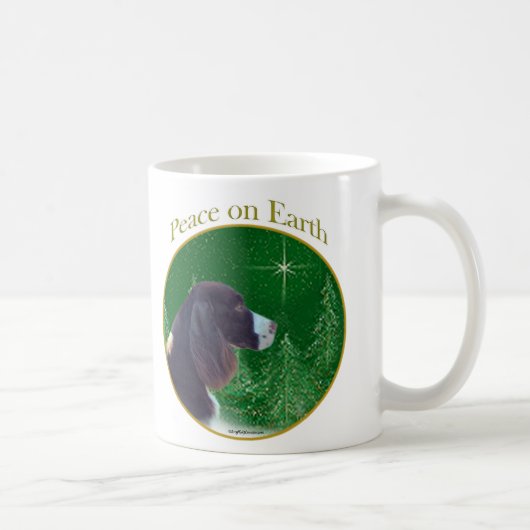 English Springer Spanel (Leber) Peace Kaffeetasse (Rechts)