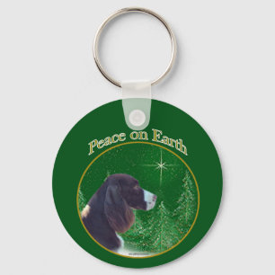 English Springer Spanel (Leber) Peace Schlüsselanhänger