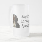 English Springer Spanel Mattglas Bierglas (Vorderseite Links)