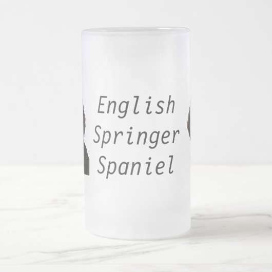 English Springer Spanel Mattglas Bierglas (Mittel)