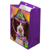 English Springer Spanel Mittlere Geschenktüte (Rückseite Schrägansicht)