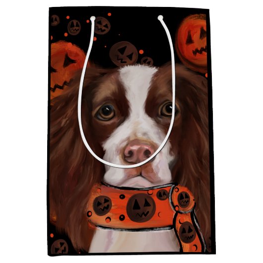 English Springer Spanel Mittlere Geschenktüte (Vorderseite)