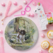 English Springer Spanel Pappteller (Party)