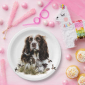 English Springer Spanel Pappteller (Party)