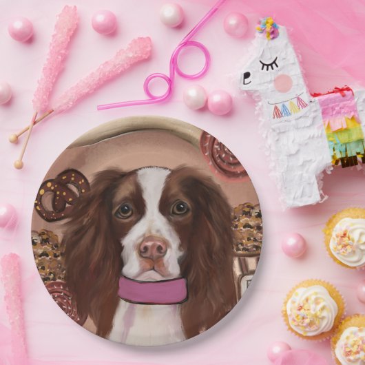 English Springer Spanel Pappteller (Party)