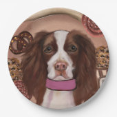 English Springer Spanel Pappteller (Vorderseite)
