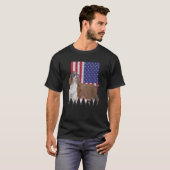 English Springer Spanel Patriotic Dog USA T-Shirt (Vorne ganz)