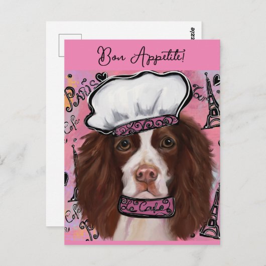 English Springer Spanel Postkarte (Vorne/Hinten)