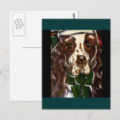 English Springer Spanel Postkarte (Vorne/Hinten)