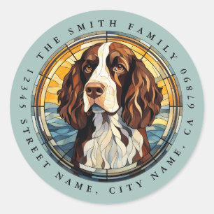 English Springer Spanel Round Stickers