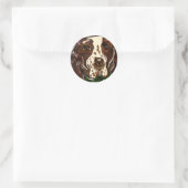 English Springer Spanel Runder Aufkleber (Tasche)