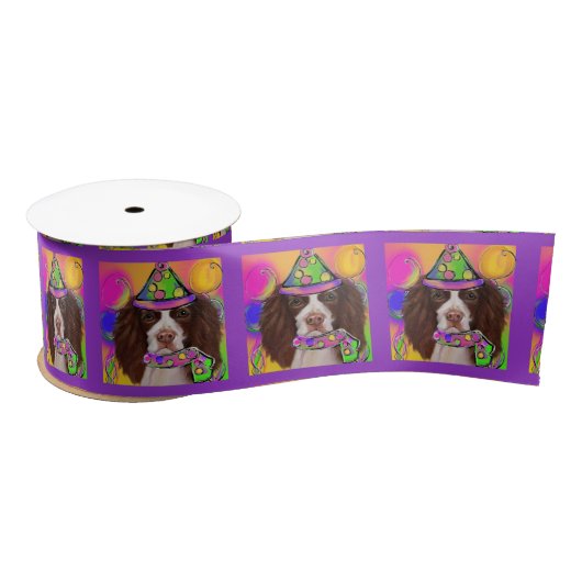 English Springer Spanel Satinband (Spule)