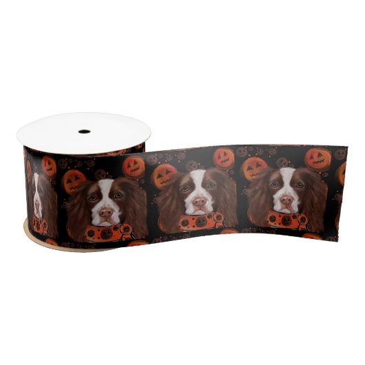 English Springer Spanel Satinband (Spule)