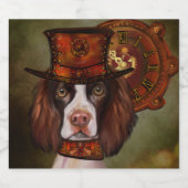 English Springer Spanel Schaumweinetikett (Einzelnes Label)